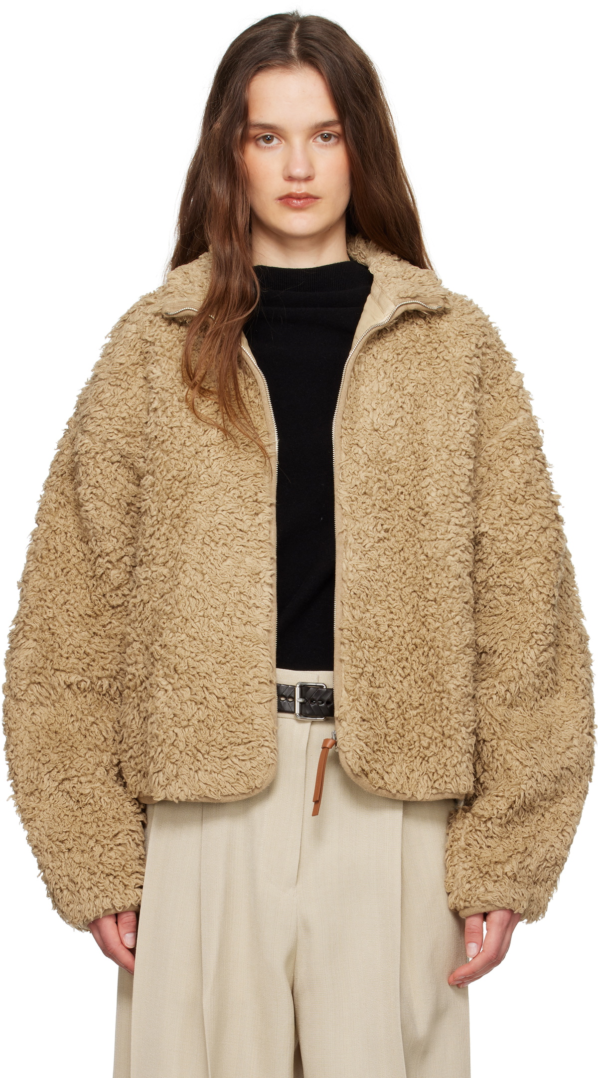 Jil Sander Women's Shiny Nylon Satin Long Down Coat in Jil Sander Women's Shiny Nylon Satin Long Down Coat in