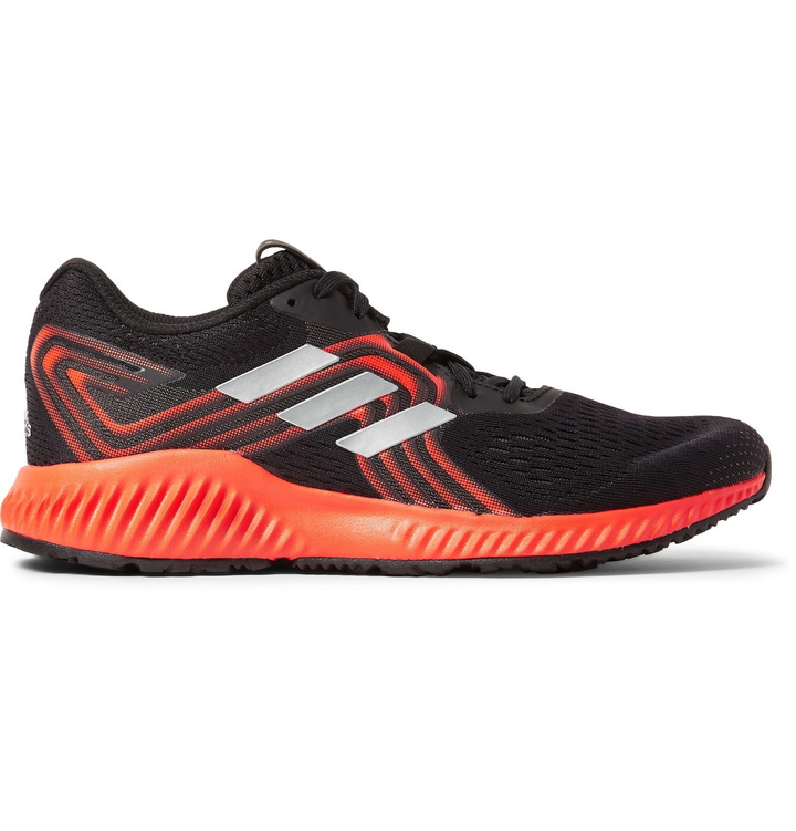 Photo: Adidas Sport - Aerobounce Mesh Running Sneakers - Black