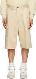 AMI Alexandre Mattiussi Off-White Cargo Pocket Shorts