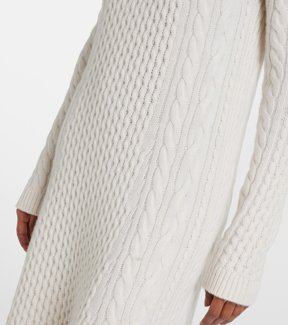 Lisa Yang Nyla cable-knit cashmere maxi dress