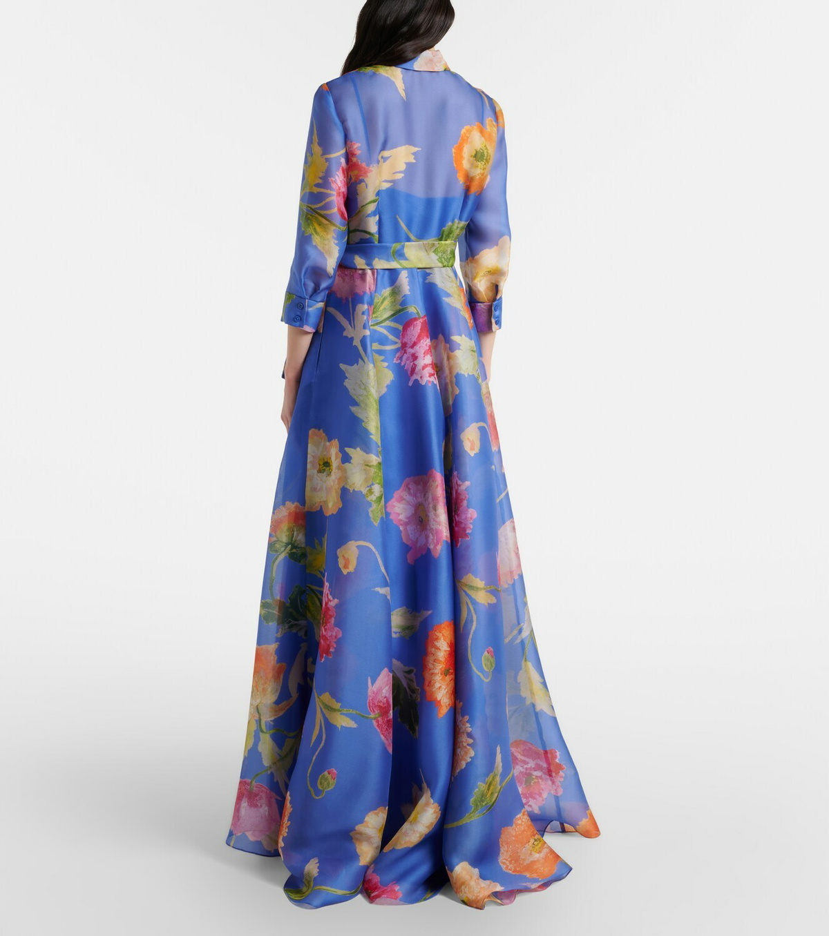 Carolina Herrera Floral silk organza gown