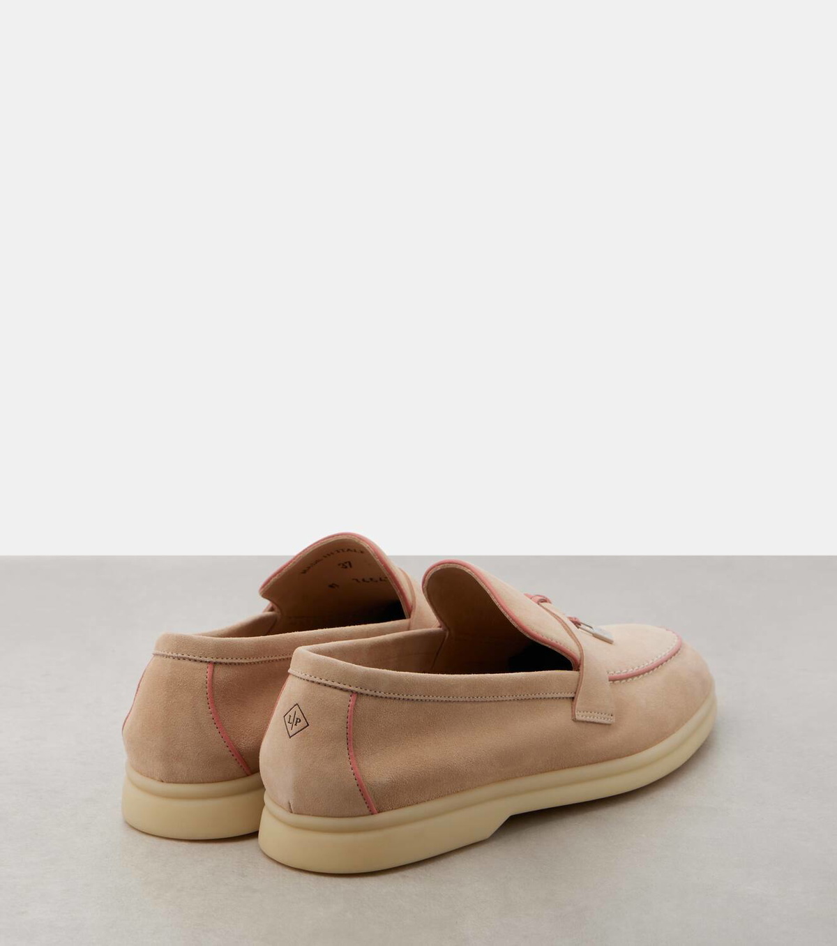 Loro Piana Summer Charms suede loafers