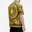 Versace Men's Baroque '92 Silk Vacation Shirt in Black/Gold