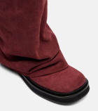 The Attico Robin suede knee-high boots