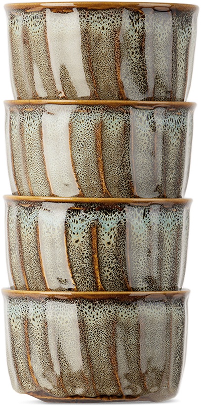Photo: Jars Céramistes Blue & Brown Dashi Bowl Set, 4 pcs