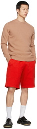 Harmony Beige Wulf Crewneck Sweater