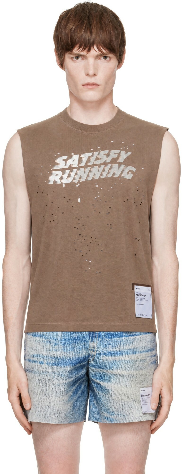 Satisfy Brown MothTech Muscle Tank Top