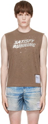 Satisfy Brown MothTech Muscle Tank Top