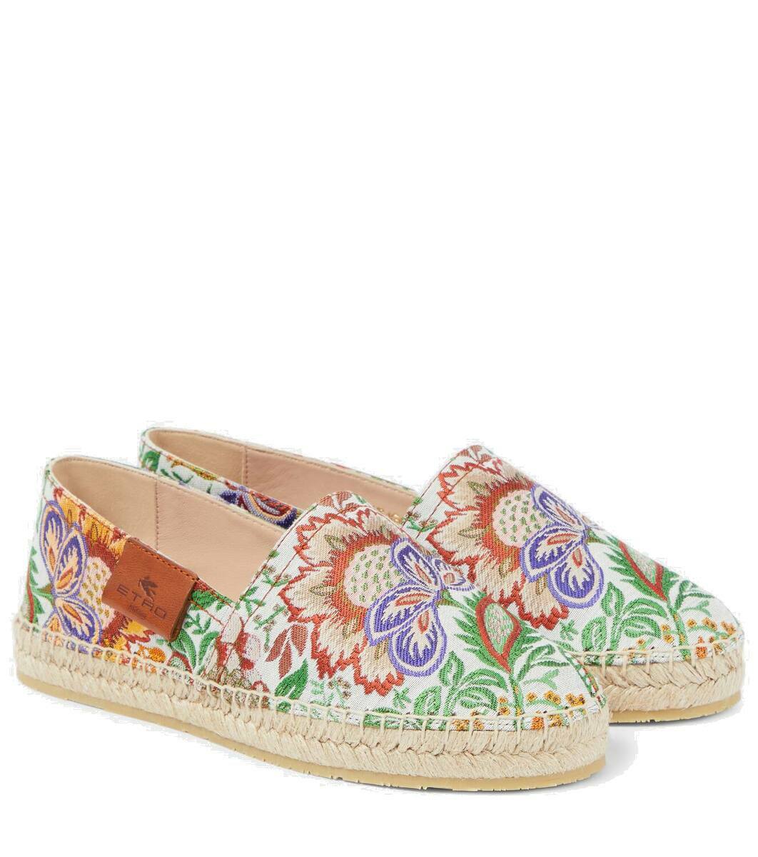 Etro Jacquard denim espadrilles Etro