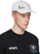 AAPE by A Bathing Ape Off-White Distressed Logo Cap
