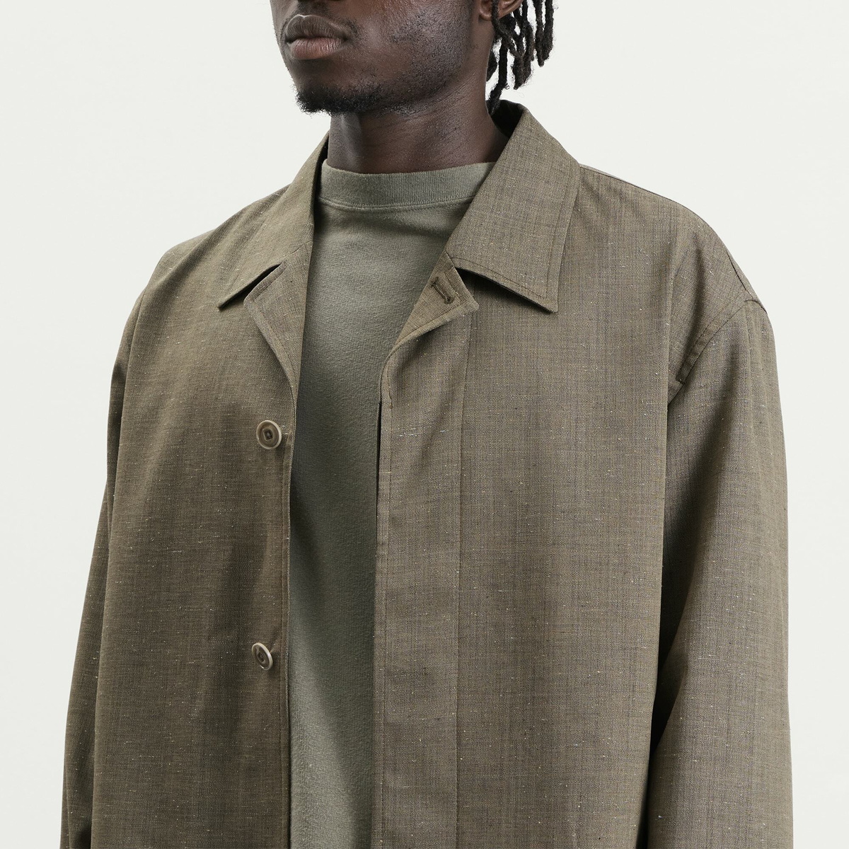 Our Legacy Men's Flowy Fleck Wool Pack Blazer in Clay