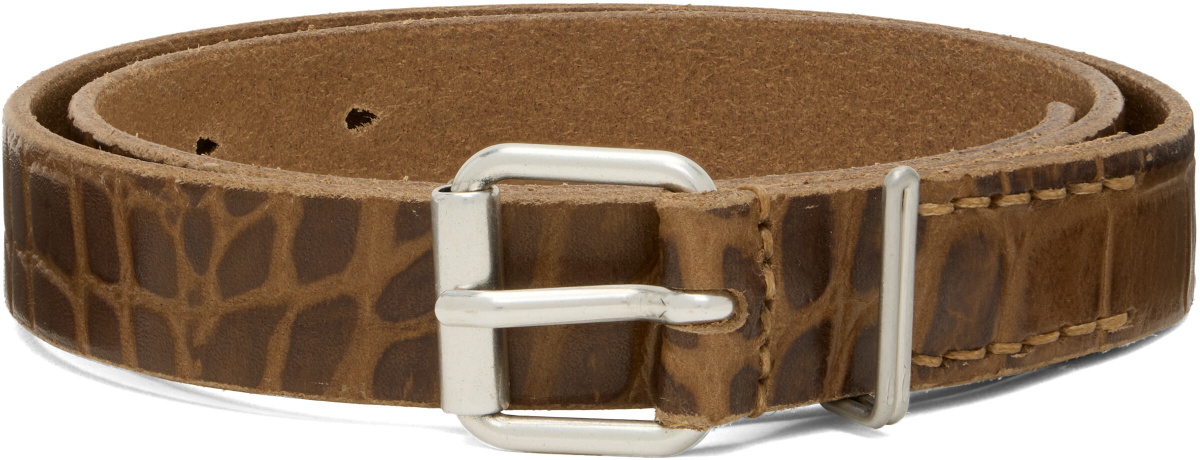 OUR LEGACY Brown Hook Belt