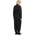 Yohji Yamamoto Black Wool Overalls