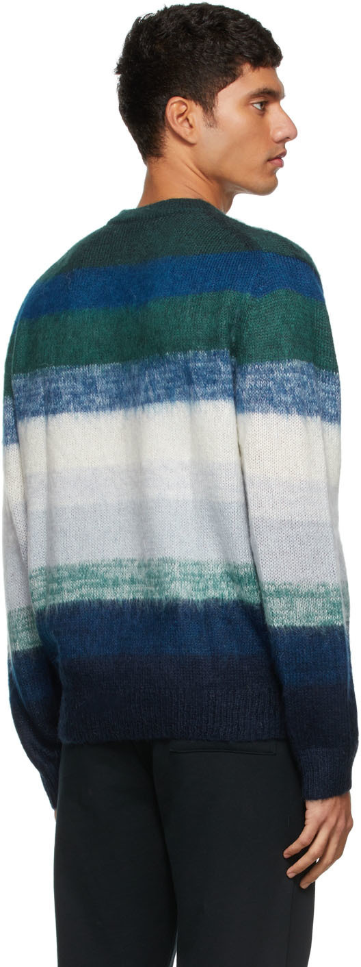 PS by Paul Smith Blue Ombre Stripe Mohair Sweater PS by Paul Smith