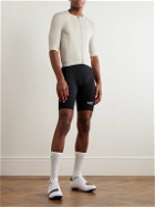 Pas Normal Studios - Solitude Logo-Print Polartec® DELTA™ Mesh Cycling Jersey - Gray