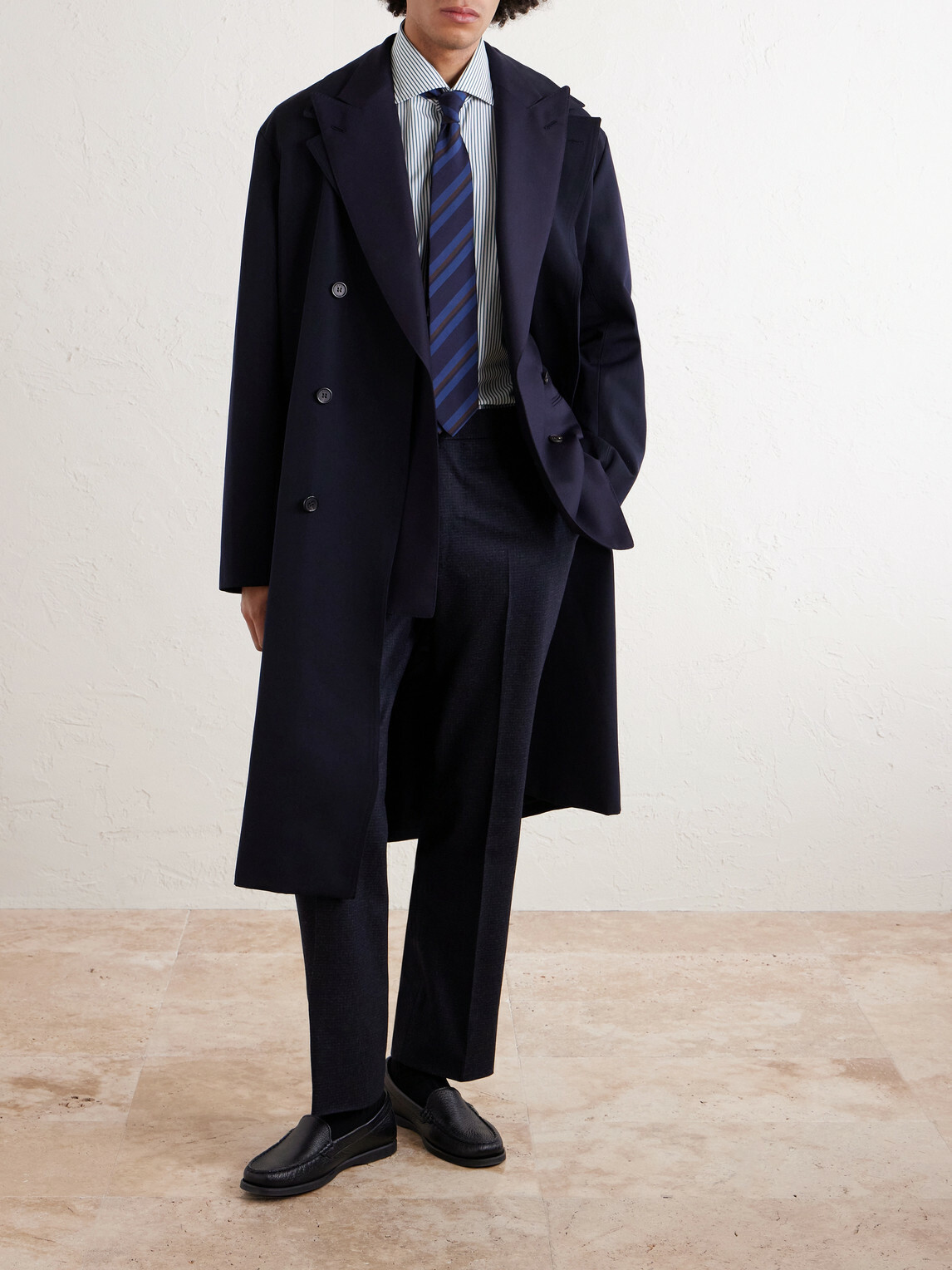 J. Mueser - Waverly Straight-Leg Virgin Wool Suit Trousers - Blue