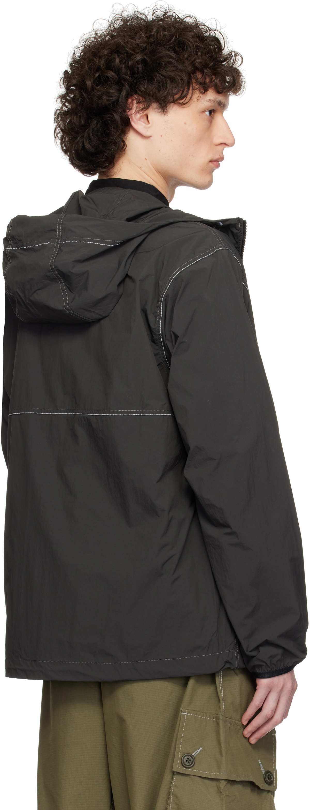 and wander Gray Gramicci Edition Brushed Nylon Jacket
