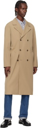 A.P.C. Beige Croisé Coat
