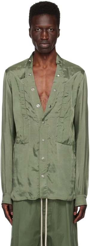 Photo: Rick Owens Green Fogpocket Larry Shirt