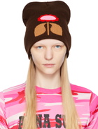 Anna Sui Brown Daisy Beanie