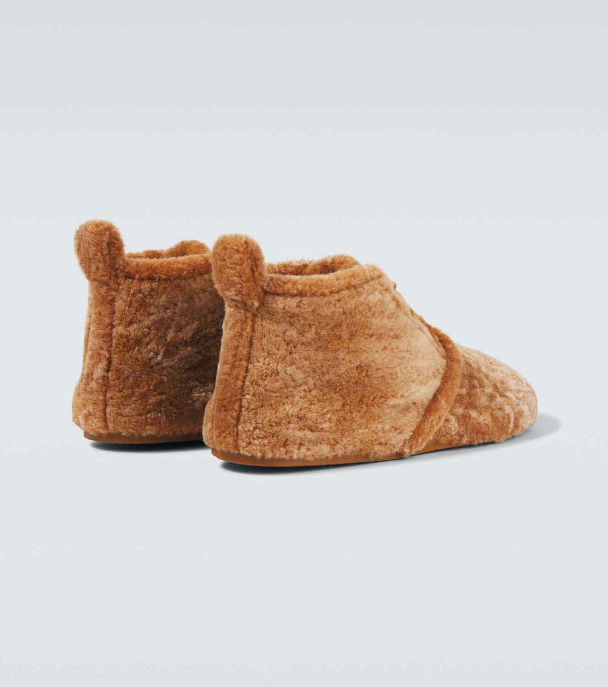 Loewe Lago shearling lace-up boots Loewe