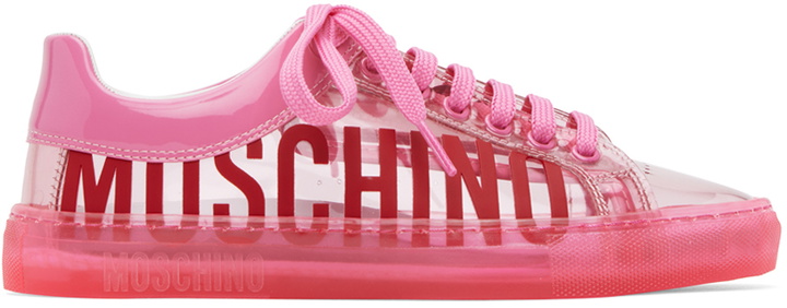 Photo: Moschino Transparent Logo Sneakers