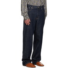 Dries Van Noten Blue Loose Fit Jeans
