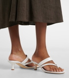 Manolo Blahnik Susa leather thong sandals