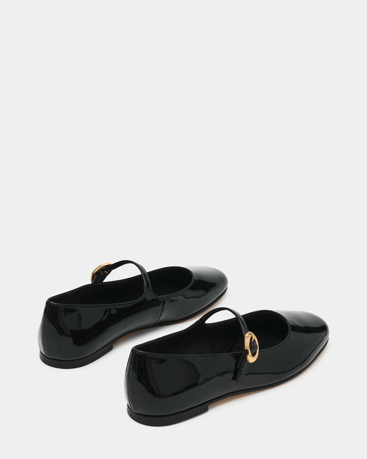 Steve Madden Lolli Flats in Black Patent
