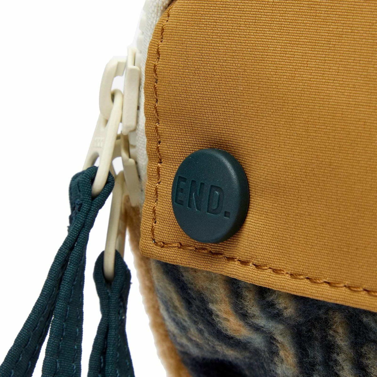END. x Columbia 'Douglas Fir' Fleece Hip Pack in Glare Print