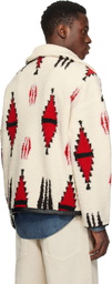 Isabel Marant Off-White & Red Marlo Sweater