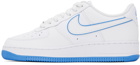 Nike White & Blue Air Force 1 '07 Sneakers