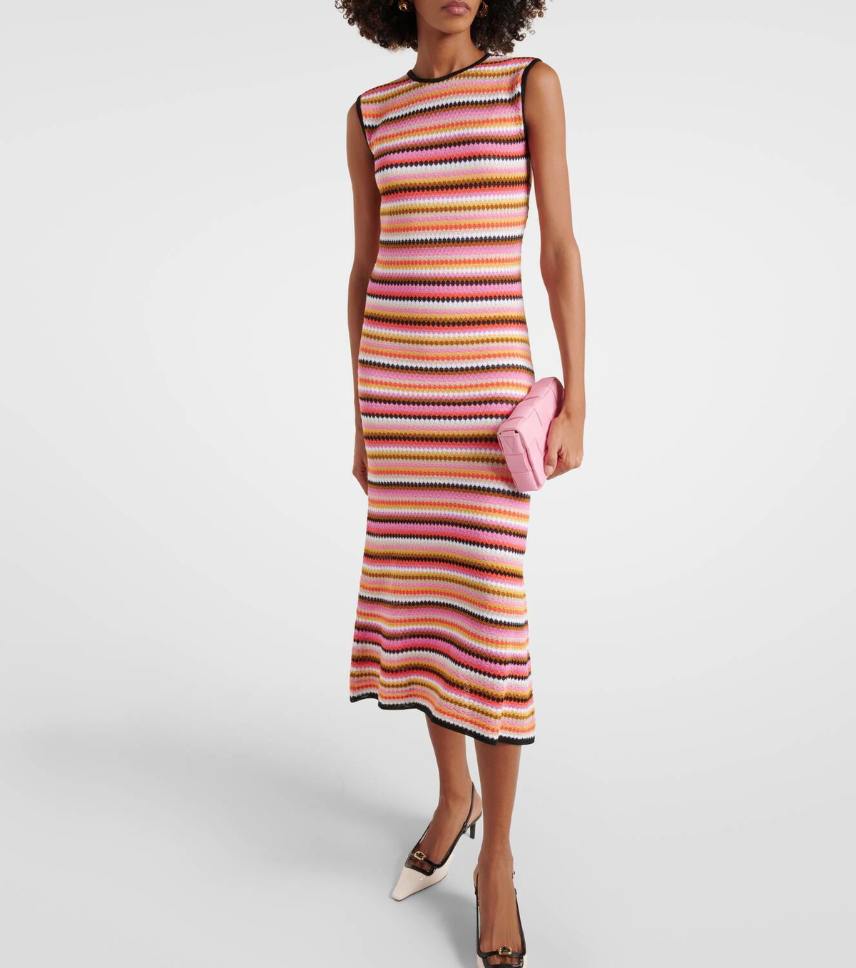 Missoni Cotton-blend midi dress Missoni