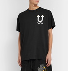 Off-White - Undercover Logo-Print Cotton-Jersey T-Shirt - Black