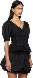 SEA NY Black Nomi Blouse