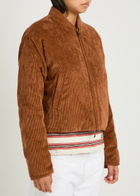 Moncler Blageon Reversible Padded Corduroy Jacket Brown