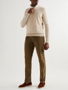 Loro Piana - Slim-Fit Cashmere Half-Zip Sweater - Neutrals