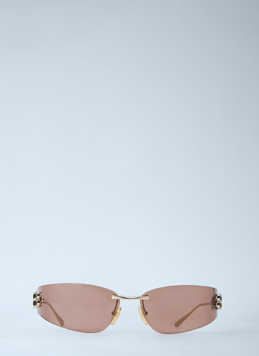 Balenciaga Gossip Rimless Logo Sunglasses