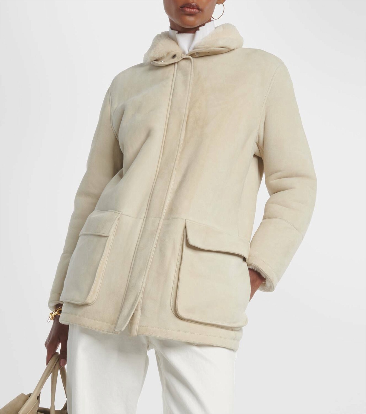 Loro Piana Voyageur shearling-lined suede jacket Loro Piana