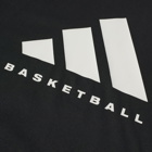 Adidas Basketball Logo T-Shirt in Black/Talc