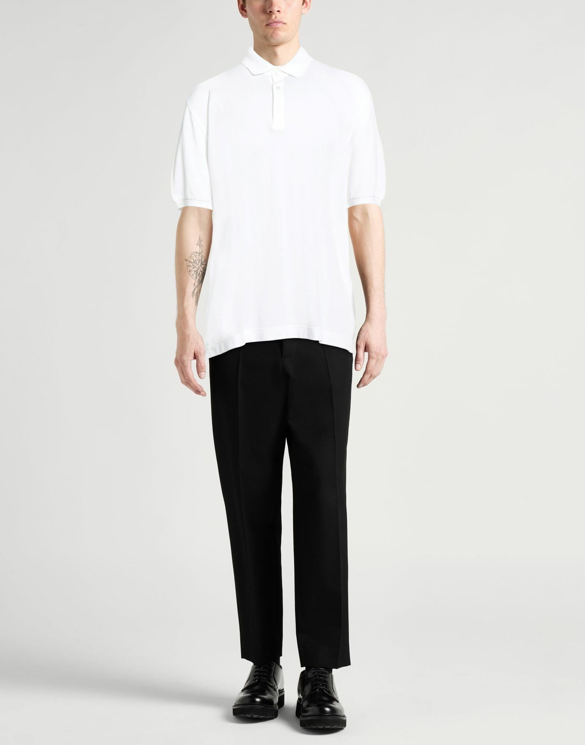 Fedeli Mens Polo shirt in White