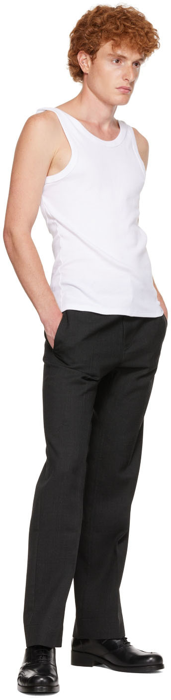 Stefan Cooke Gray Polyester Trousers