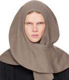 HOMME PLISSÉ ISSEY MIYAKE Taupe Cashmere Winter Gear Scarf