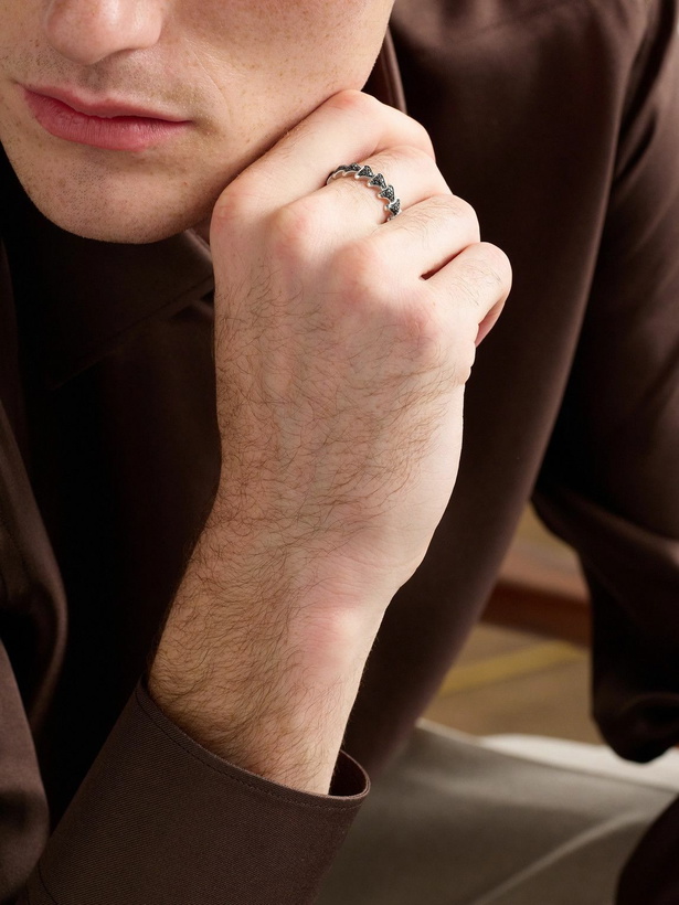 Photo: David Yurman - Armory Sterling Silver Diamond Ring - Silver