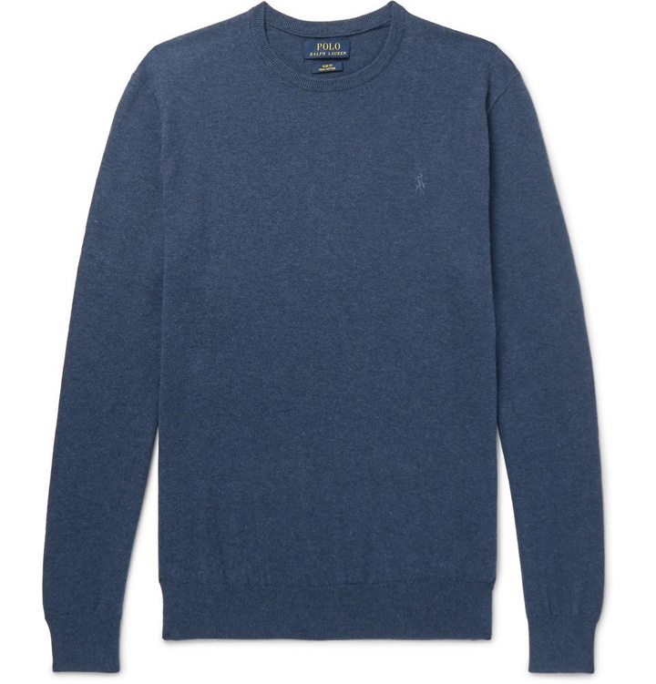 Photo: Polo Ralph Lauren - Pima Cotton Sweater - Men - Blue