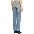MM6 Maison Margiela Blue Straight-Leg Jeans