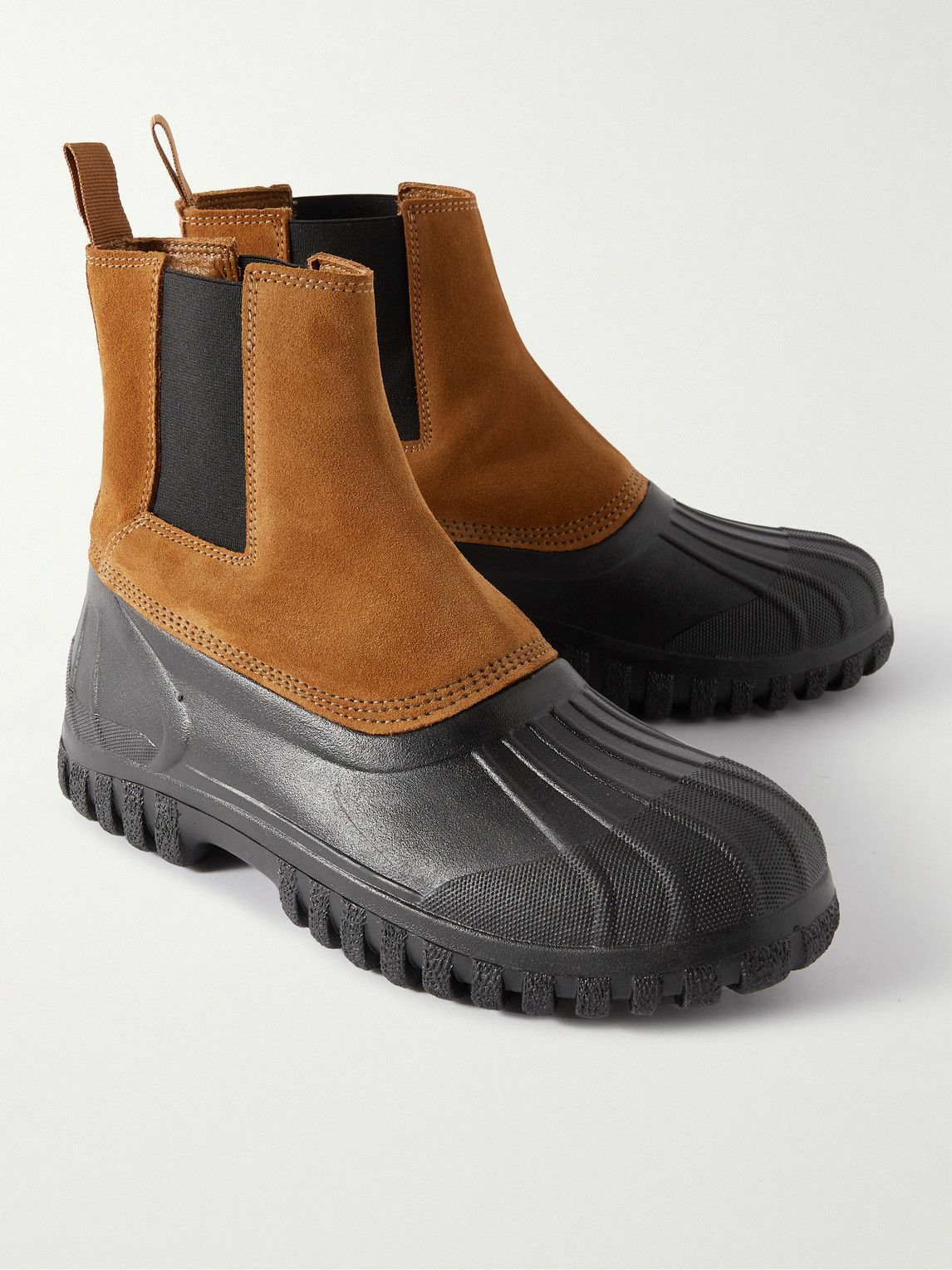Diemme - Balbi Suede and Rubber Chelsea Boots - Brown Diemme display picture 3