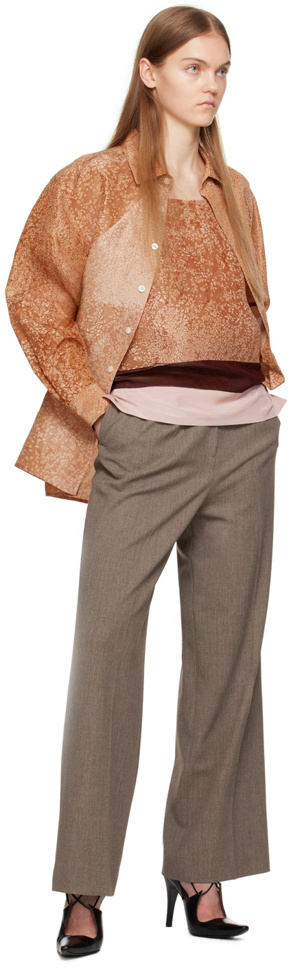 UMBER POSTPAST Orange Hand-Dyed Camisole