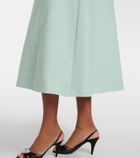 Valentino Crepe Couture embellished midi dress