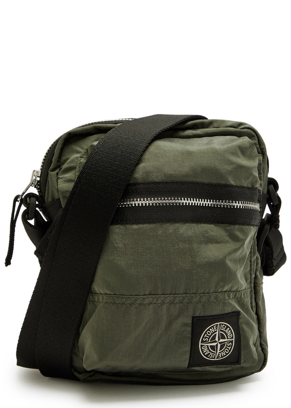 Photo: Stone Island Logo-appliquéd Cross-body bag - Green - One Size
